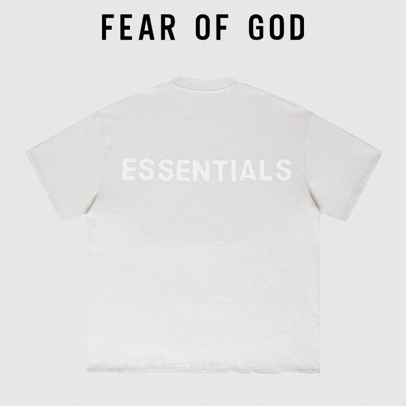 FOG Essentials Reflective Letter Short Sleeve Streetwear T-Shirt Unisex Oversized Style 2