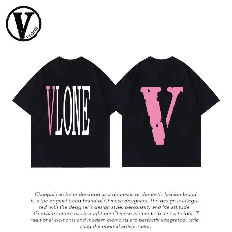 Vlone Orval Big V Short Sleeve Sunflower Vine Original Loose Cotton Couple Trend Style 18