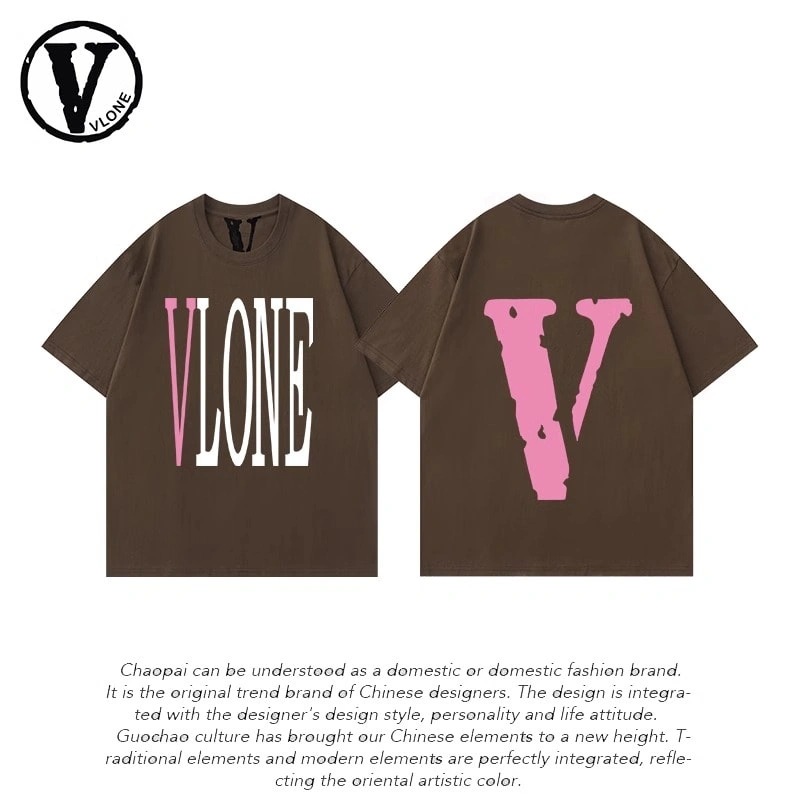 Vlone Orval Big V Short Sleeve Sunflower Vine Original Loose Cotton Couple Trend Style 22