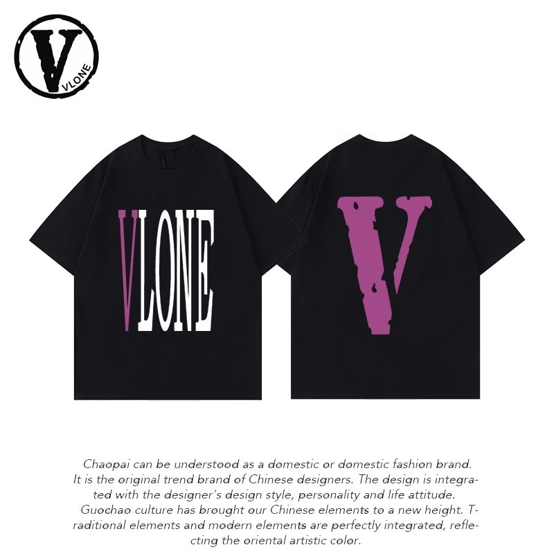 Vlone Orval Big V Short Sleeve Sunflower Vine Original Loose Cotton Couple Trend Style 23