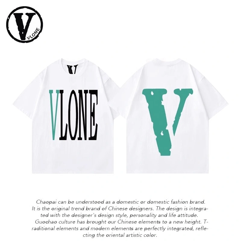 Vlone Orval Big V Short Sleeve Sunflower Vine Original Loose Cotton Couple Trend Style 3