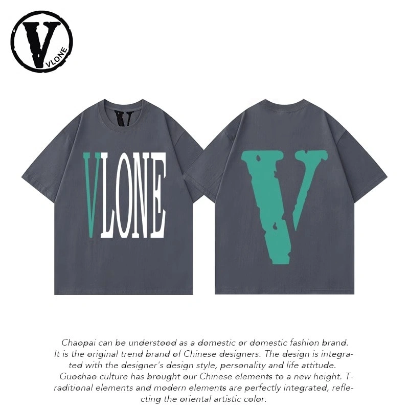 Vlone Orval Big V Short Sleeve Sunflower Vine Original Loose Cotton Couple Trend Style 4