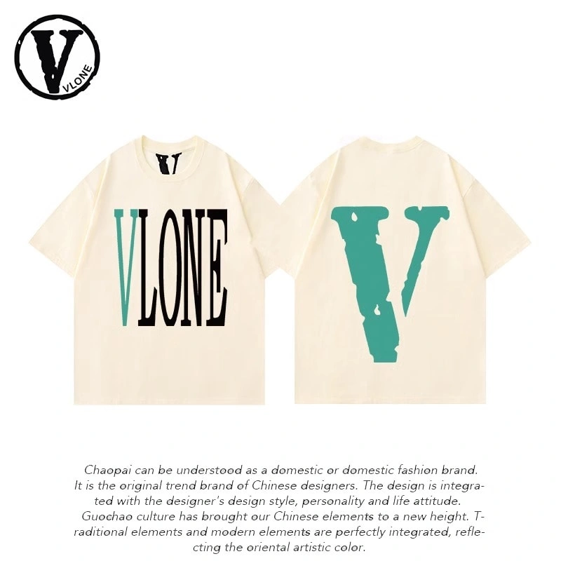 Vlone Orval Big V Short Sleeve Sunflower Vine Original Loose Cotton Couple Trend Style 6