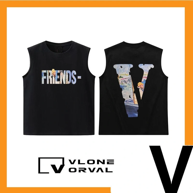 Vlone Orval Big V Sleeveless Tank Top Unisex American Retro Athletic Casual Style 11