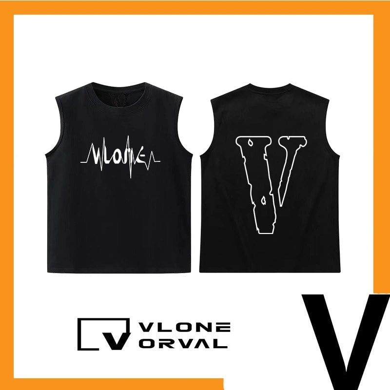 Vlone Orval Big V Sleeveless Tank Top Unisex American Retro Athletic Casual Style 2