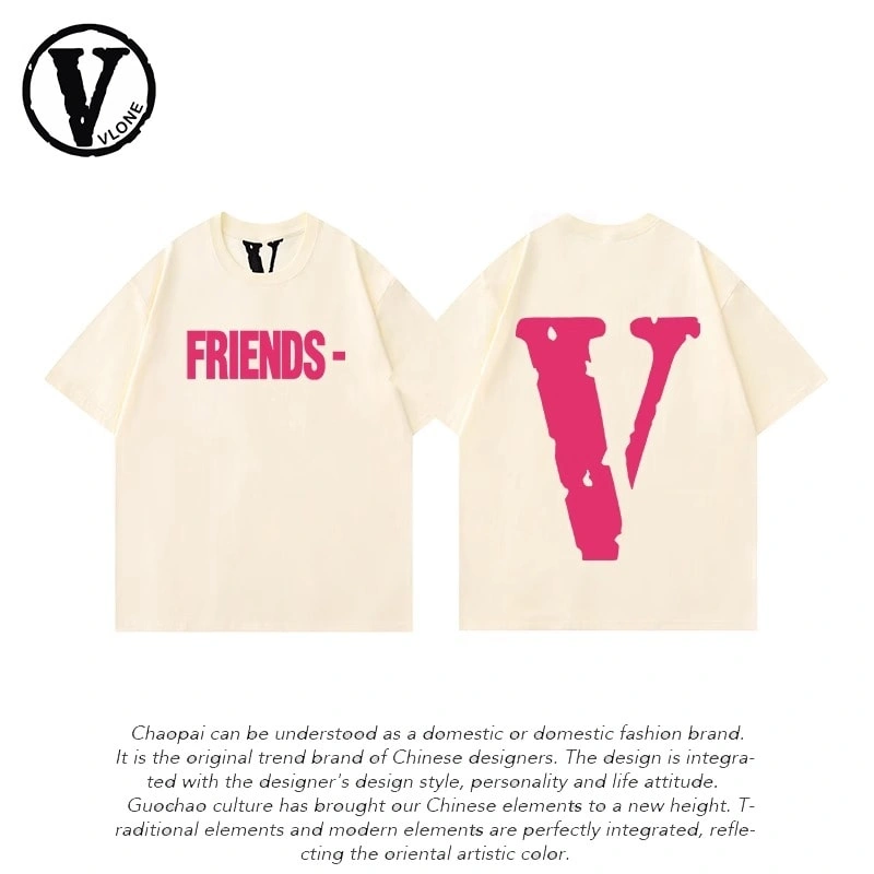Vlone Orval Colorful Oil Painting Loose New Short Sleeve T-Shirt Summer Trendy Couple Style 3