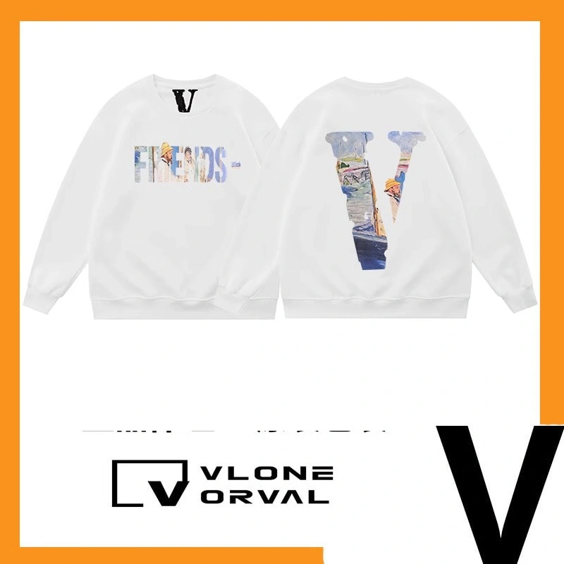 Vlone Orval Dollar Painting Crewneck Sweatshirt Trendy American Oversized Women