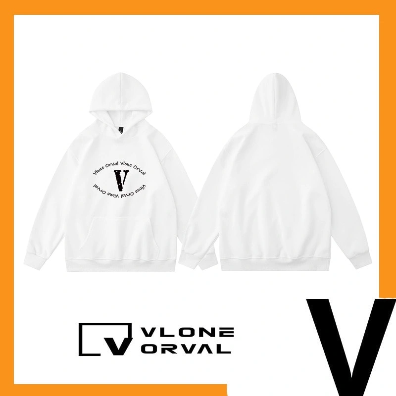 Vlone Orval Eye Letter Hoodie Unisex American Trend