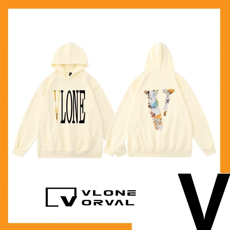 Vlone Orval Graffiti V Hoodie Unisex Casual Print Loose Fit Style 2