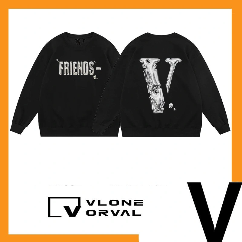 Vlone Orval Mercury Big V Trendy American Oversized Men’s Crewneck Sweatshirt Women Style 1