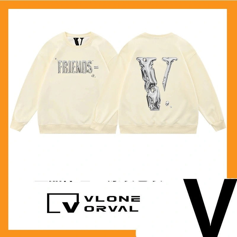 Vlone Orval Mercury Big V Trendy American Oversized Men’s Crewneck Sweatshirt Women Style 2