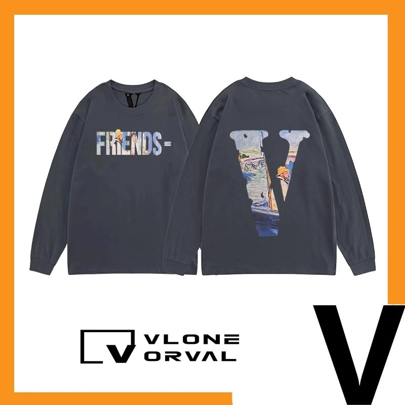 Vlone Orval Monet Painting V Long Sleeve T-Shirt Unisex Trend Style 1