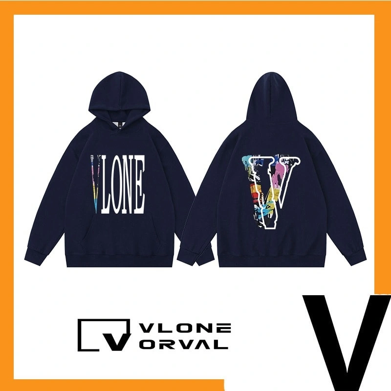 Vlone Orval Palette Graffiti V Hoodie Unisex Casual Print Loose Fit Style 3