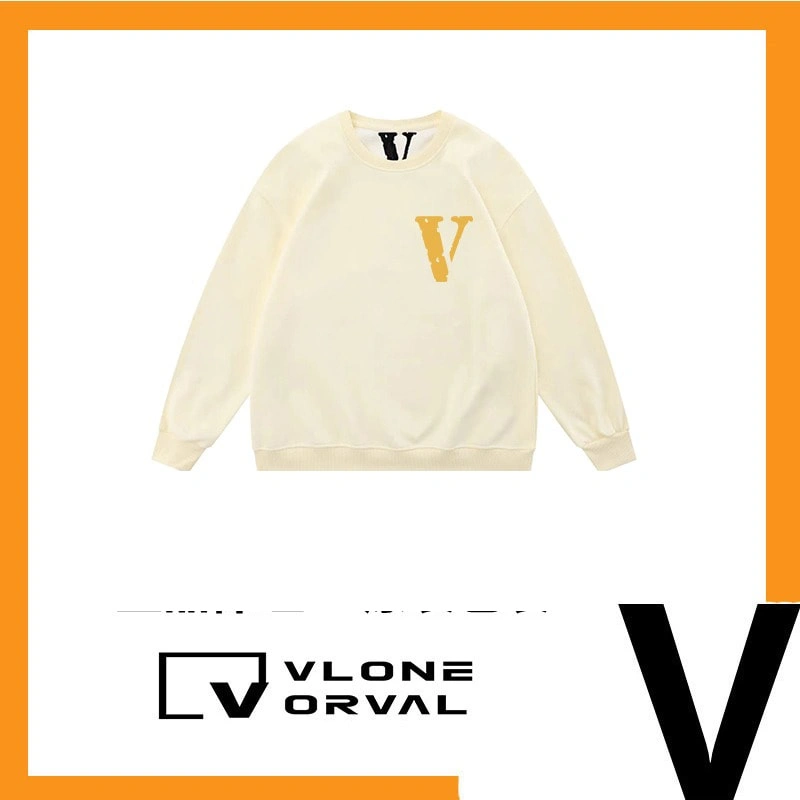 Vlone Orval Small V Logo Trendy American Crewneck Sweatshirt Unisex Oversized Autumn Winter Style 14