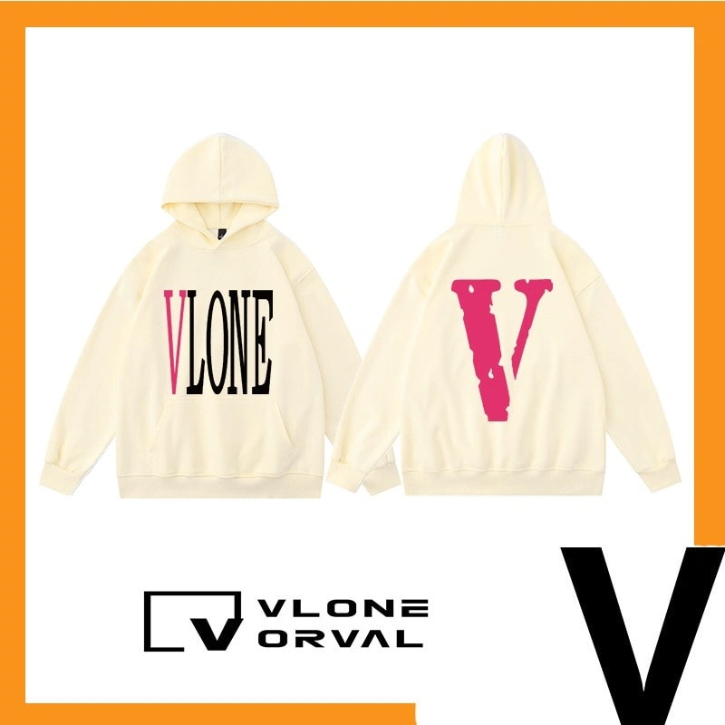 Vlone Orval Solid Color V Hoodie Unisex American Trend Style 17