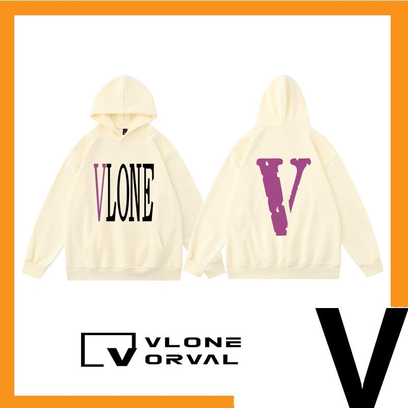 Vlone Orval Solid Color V Hoodie Unisex American Trend Style 21