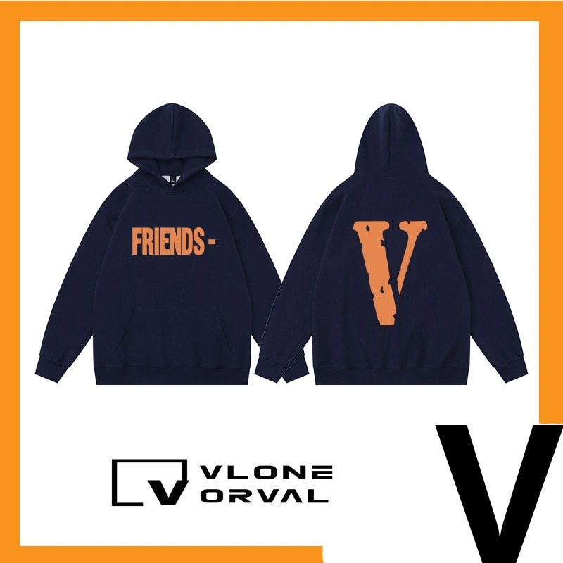 Vlone Orval Solid Color V Hoodie Unisex Style 6