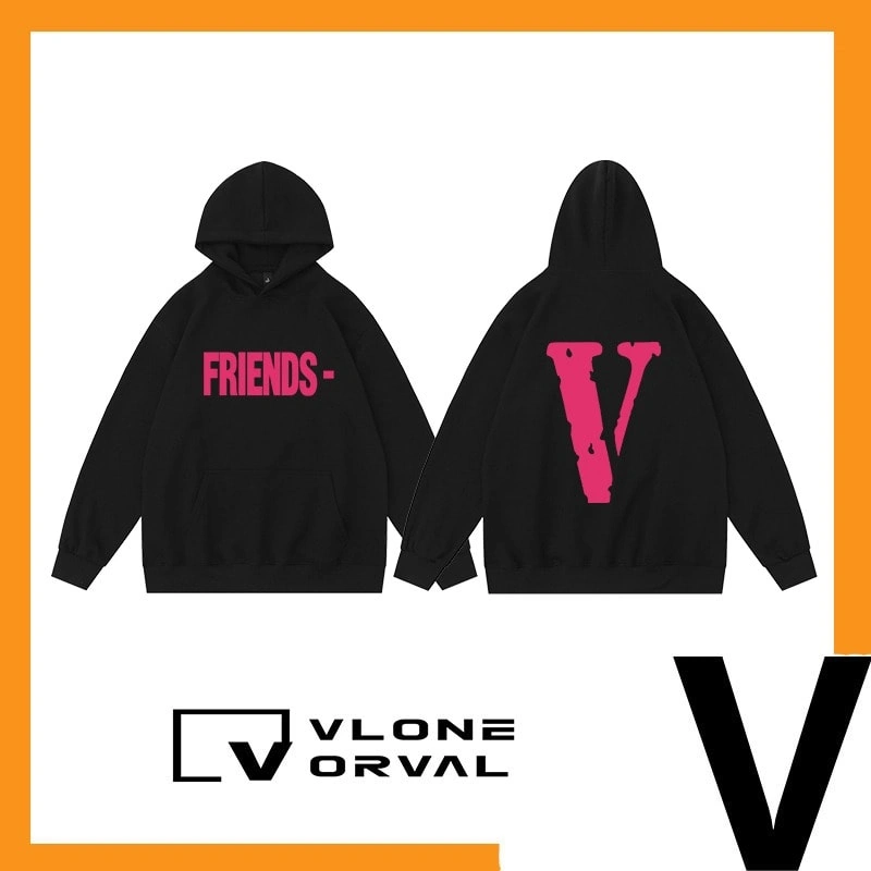 Vlone Orval Solid Color V Hoodie Unisex