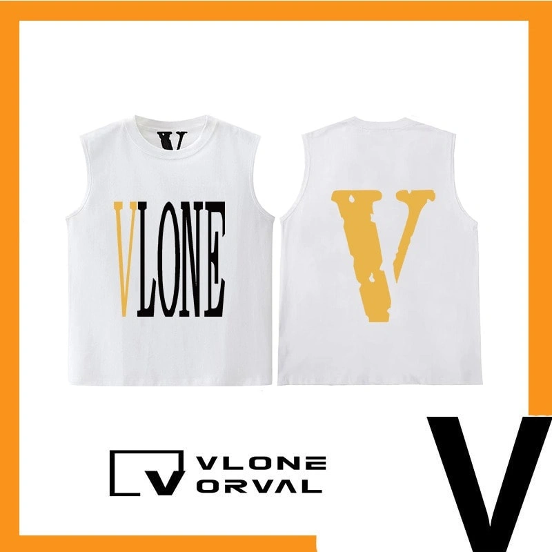 Vlone Orval Solid V American Sleeveless Vest Unisex Casual Sportswear Style 12