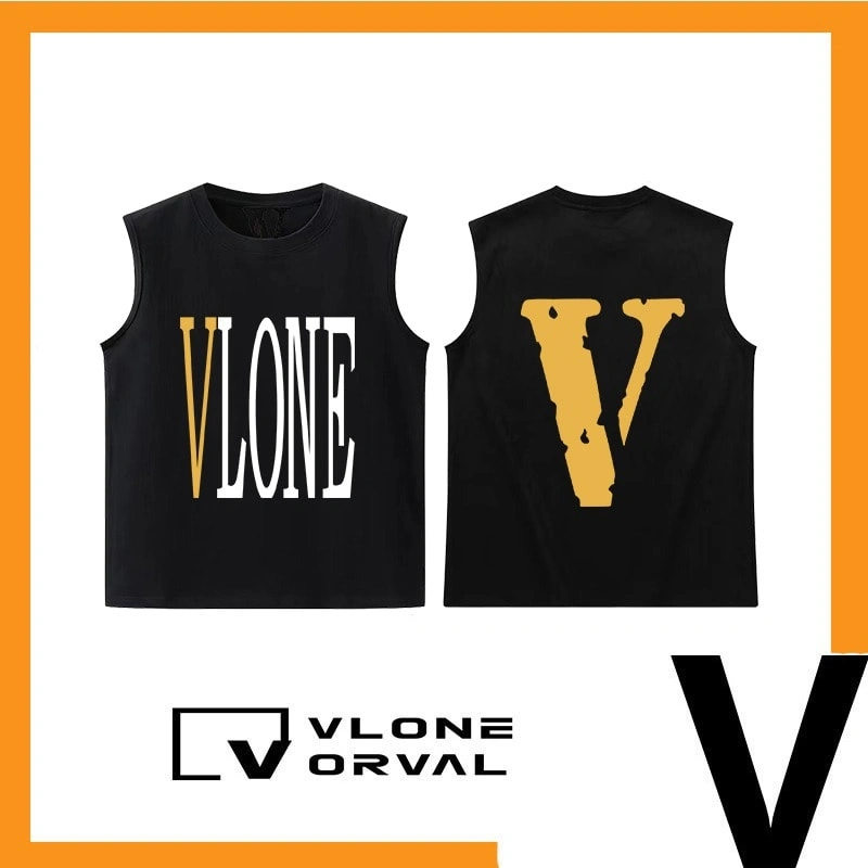 Vlone Orval Solid V American Sleeveless Vest Unisex Casual Sportswear Style 13