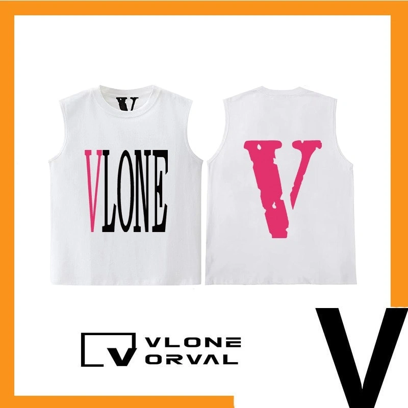 Vlone Orval Solid V American Sleeveless Vest Unisex Casual Sportswear Style 9