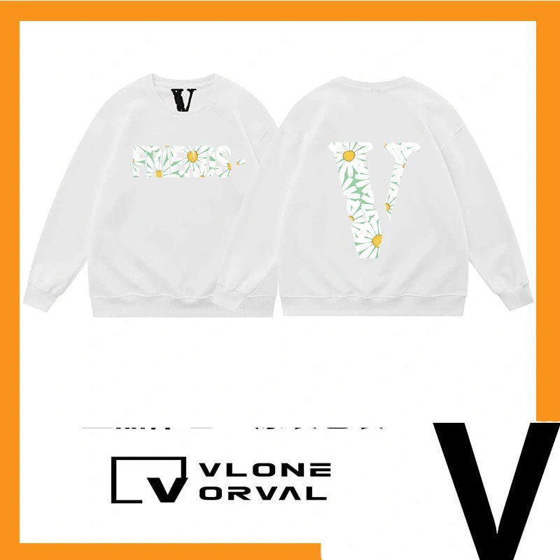 Vlone Orval Sunflower Vine Crewneck Sweatshirt Oversized Couple Men