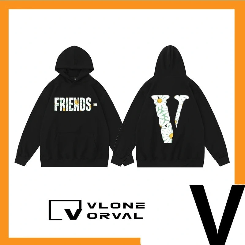 Vlone Orval Sunflower Vine Limited Edition Loose Fit Hoodie Unisex Style 1