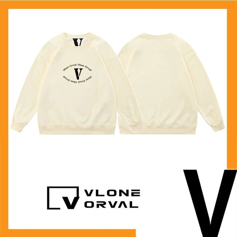 Vlone Orval V Eye Letter Crewneck Sweatshirt Unisex American Trend Pullover Autumn Winter Style 2