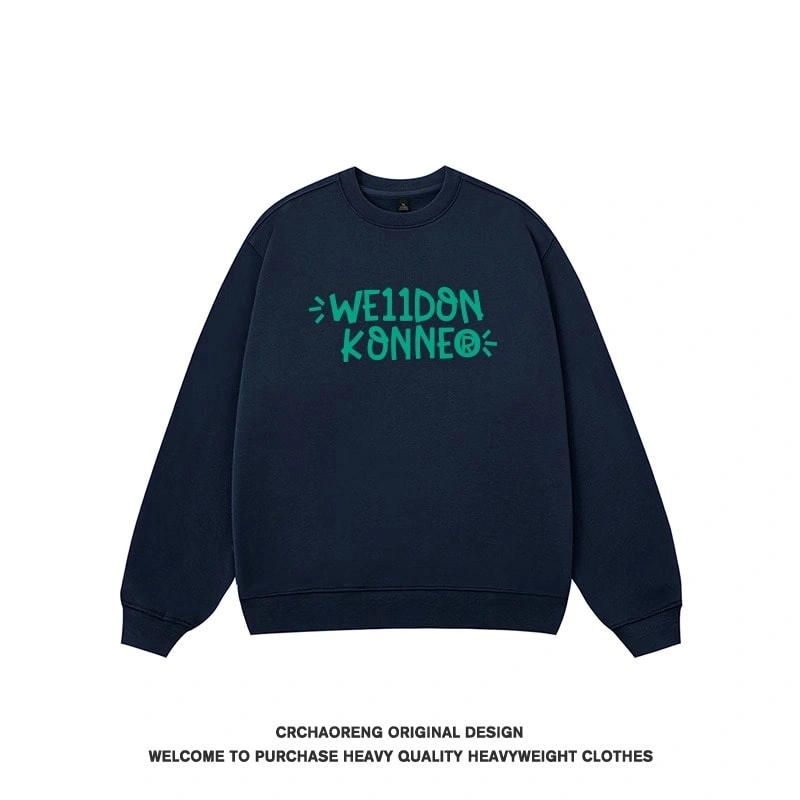 We11done Konne Casual Crew Neck Sweatshirt Men Pure Cottonweight Retro New High end Shirt Style 1