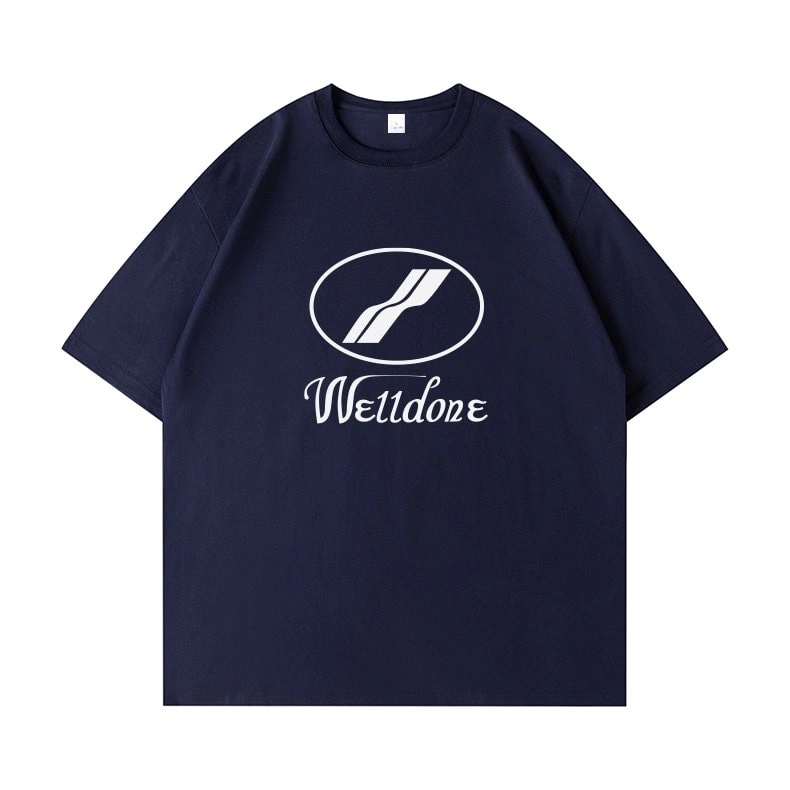 We11done Konne Casual Loose Fashion Short Sleeve T-Shirt Men Street Half Sleeve Top Style 4