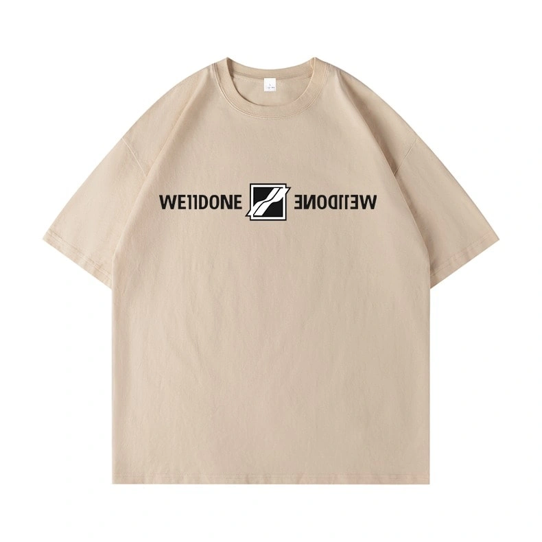 We11done Konne Casual Loose Short Sleeve T-Shirt Men New Simple Versatile Half Sleeve Top Style 3