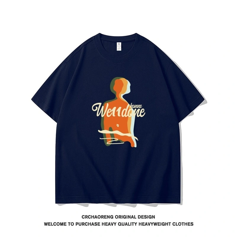 We11done Konne Casual Loose Top T-Shirt Retro Street Crew Neck Short Sleeve Men Style 2