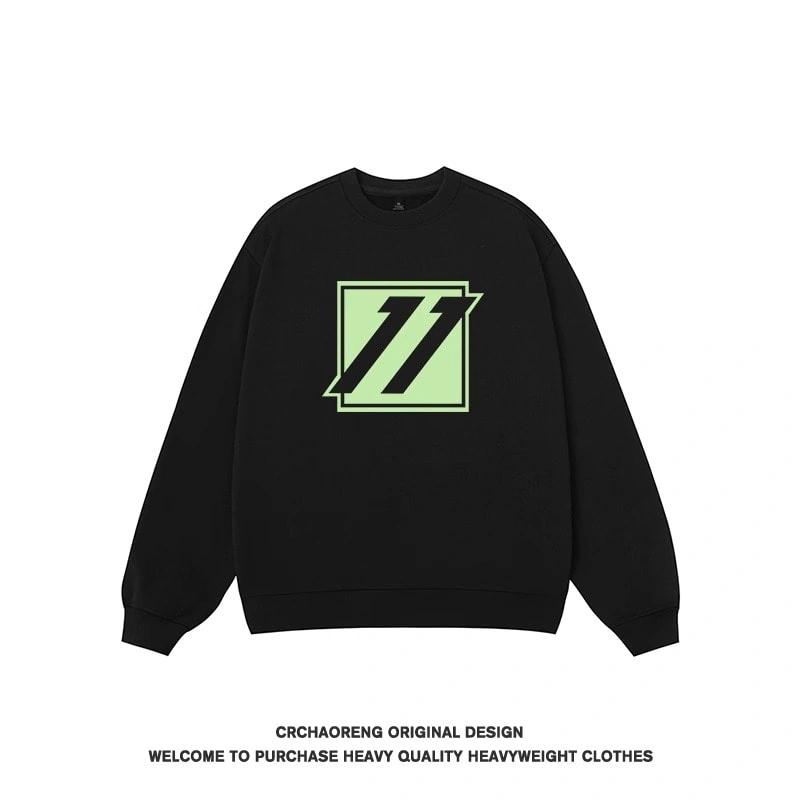 We11done Konne Crew Neck Sweatshirt Men 2024 Loose Fleece Trend Brand Couple Shirt