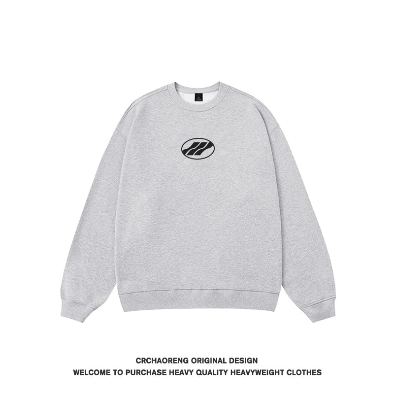 We11done Konne Crew Neck Sweatshirt Men 2024 Stiff Fleece Pure Cotton Shirt Style 3