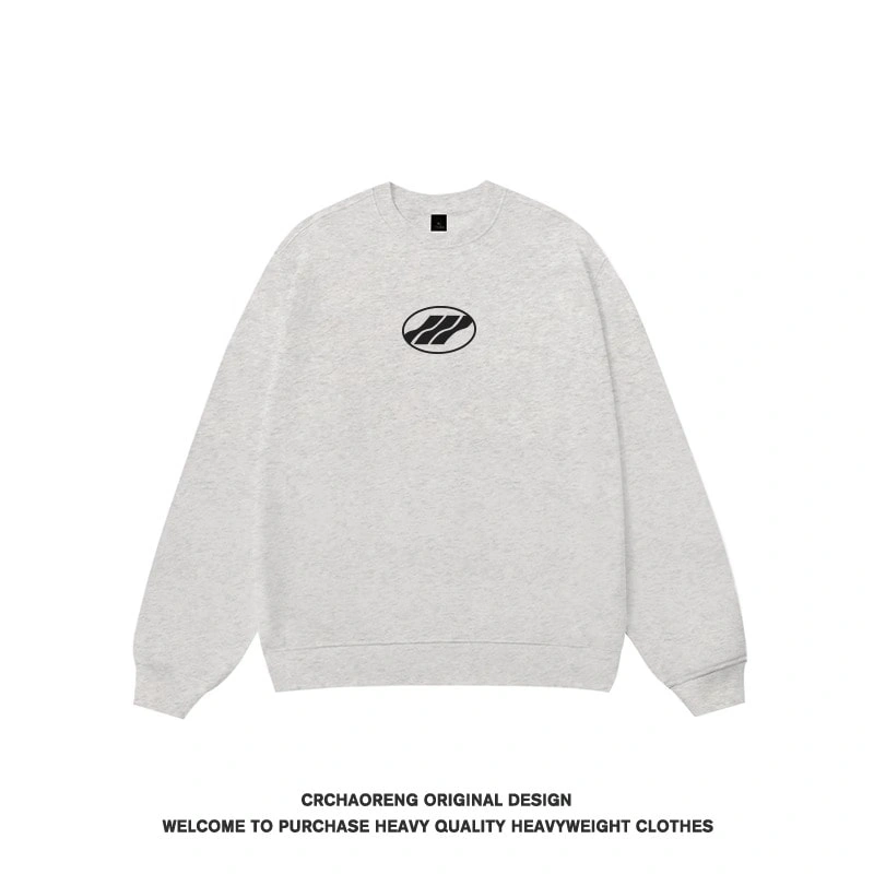 We11done Konne Crew Neck Sweatshirt Men 2024 Stiff Fleece Pure Cotton Shirt Style 4