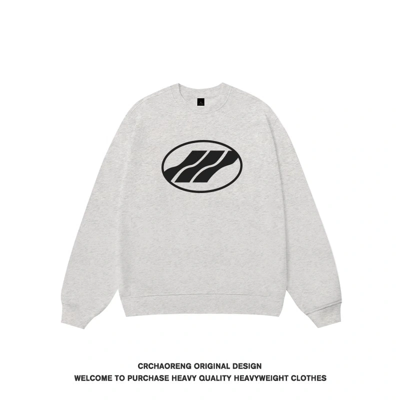 We11done Konne Crew Neck Sweatshirt Men 2024 Student Loose Trendy Couple Shirt Style 4