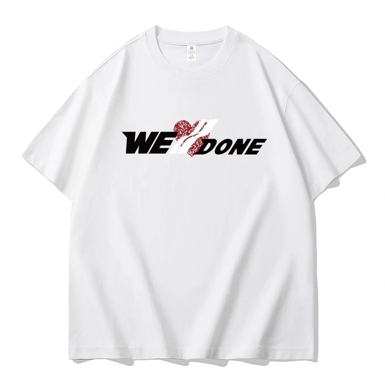 We11done Konne Fashion Trendy Short Sleeve T-Shirt Men Casual Loose Half Sleeve Top Couple Version INS Style 3