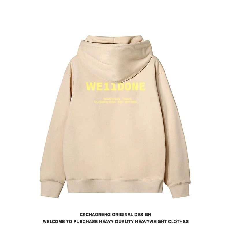 We11done Konne Genuine 2024 New Letter Print Hoodie Men Casual Loose Jacket Style 5