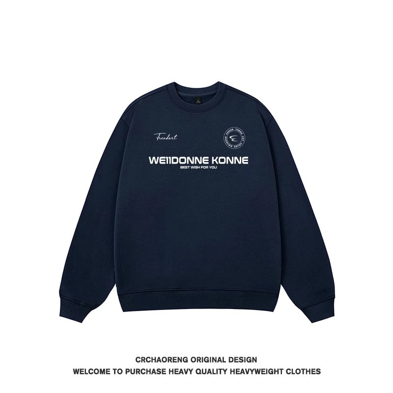 We11done Konne Genuine Trend Brand 2024 New Crew Neck Sweatshirt Men Retro High Street Top Style 1