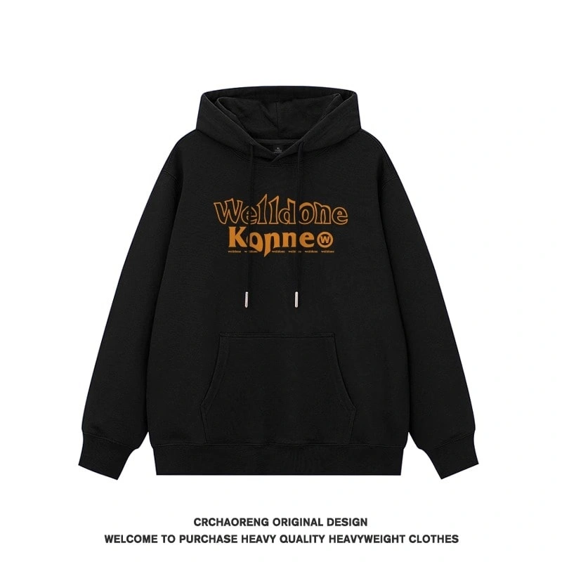 We11done Konne Hoodie Men 2024 Loose Versatile Casual High Street Jacket Trend