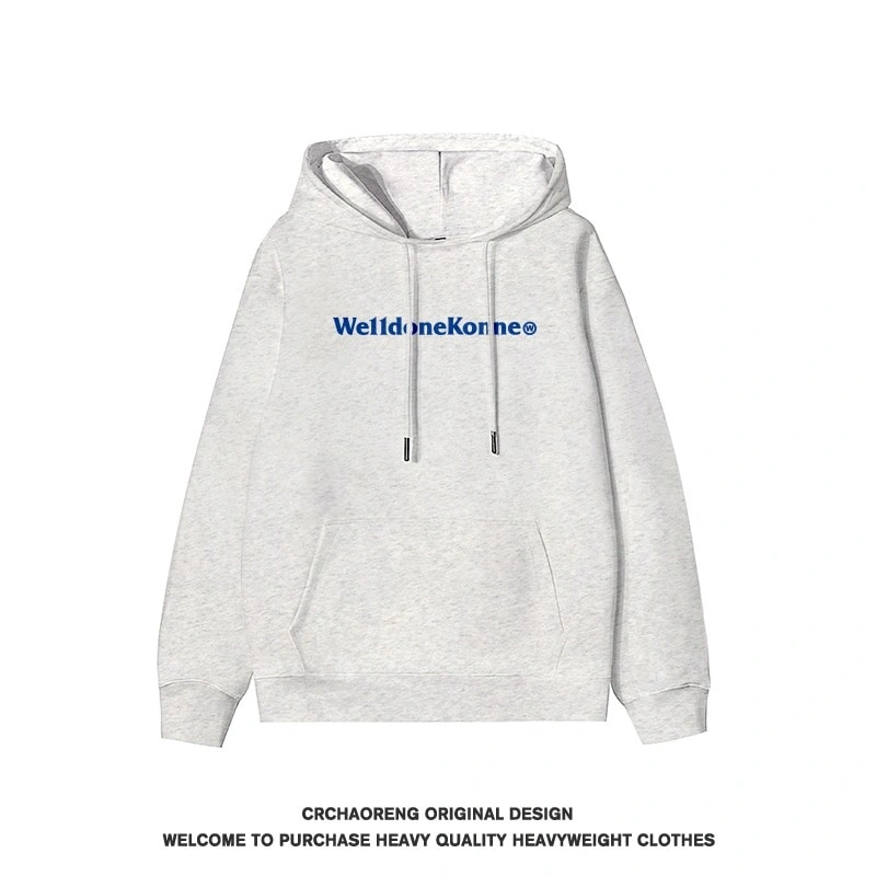 We11done Konne Hoodie Men 2024 Retro Pure Cotton Jacket Trend Style 4