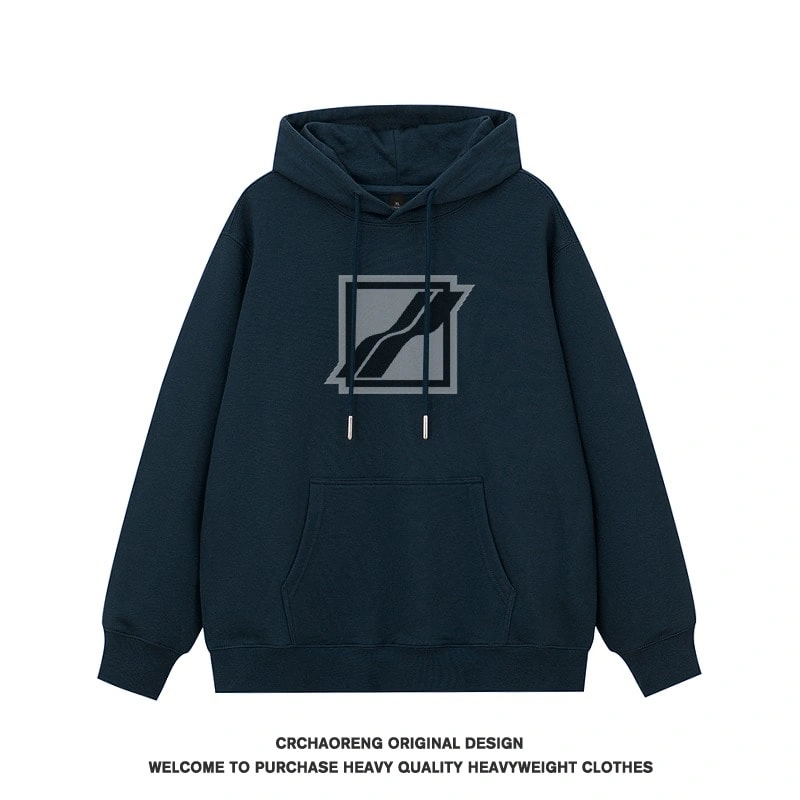 We11done Konne Hoodie Men Pure Cottonweight Fleece Thick Pullover Jacket Style 1