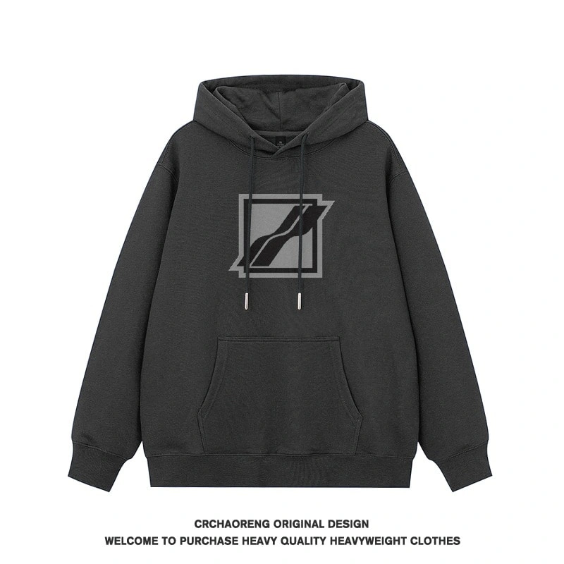 We11done Konne Hoodie Men Pure Cottonweight Fleece Thick Pullover Jacket Style 2