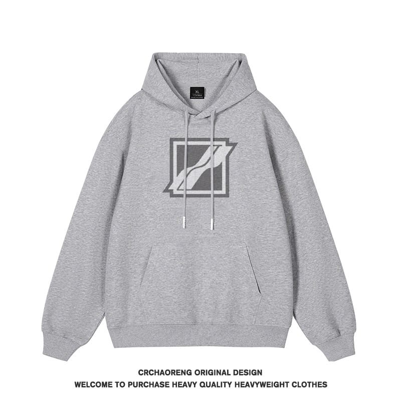 We11done Konne Hoodie Men Pure Cottonweight Fleece Thick Pullover Jacket Style 3