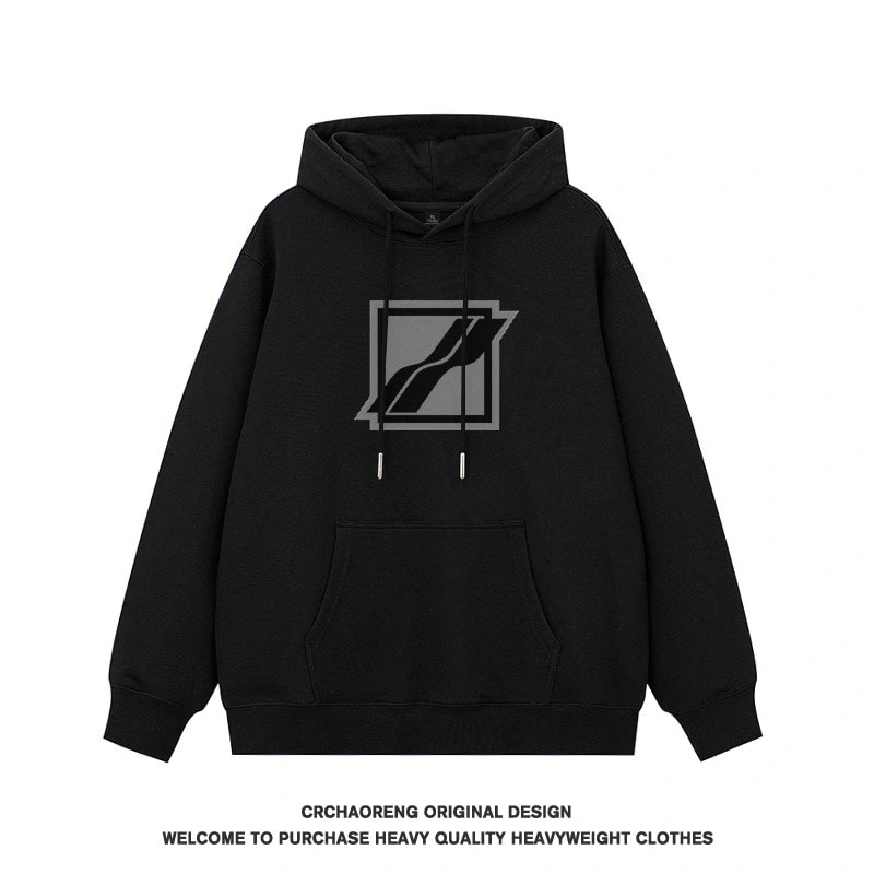 We11done Konne Hoodie Men Pure Cottonweight Fleece Thick Pullover Jacket