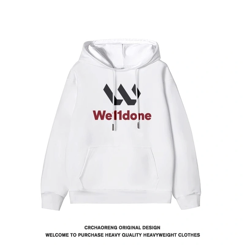 We11done Konne Hoodie Men Pure Cottonweight Retro Youth Couple Jacket Style 1