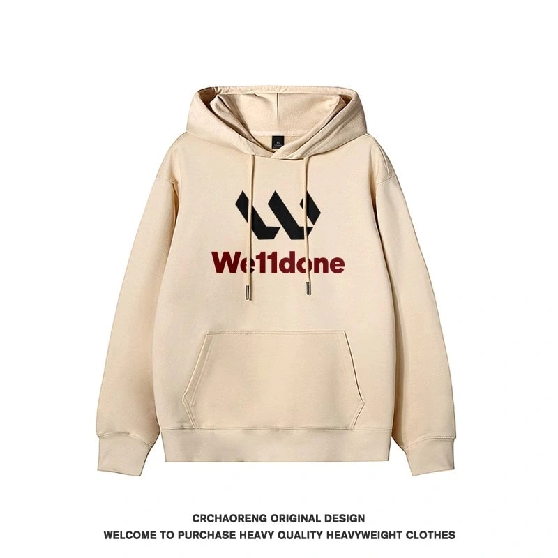 We11done Konne Hoodie Men Pure Cottonweight Retro Youth Couple Jacket Style 2