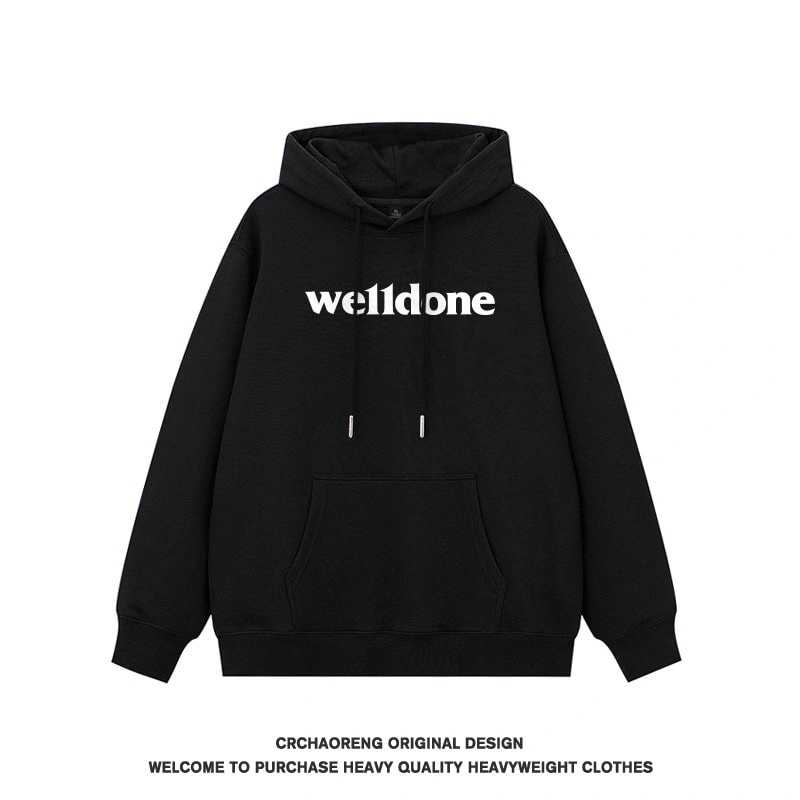 We11done Konne Hoodie Men Retro 2024 Pure Cottonweight Jacket