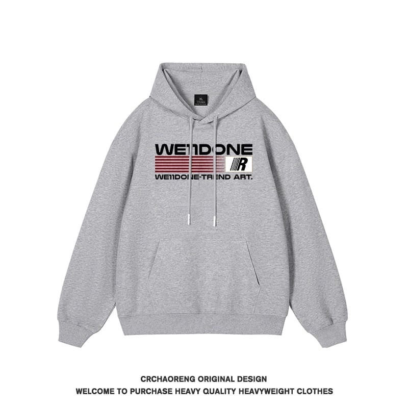 We11done Konne Hoodie Men Trend Brand High Street Retro Loose Jacket Style 3