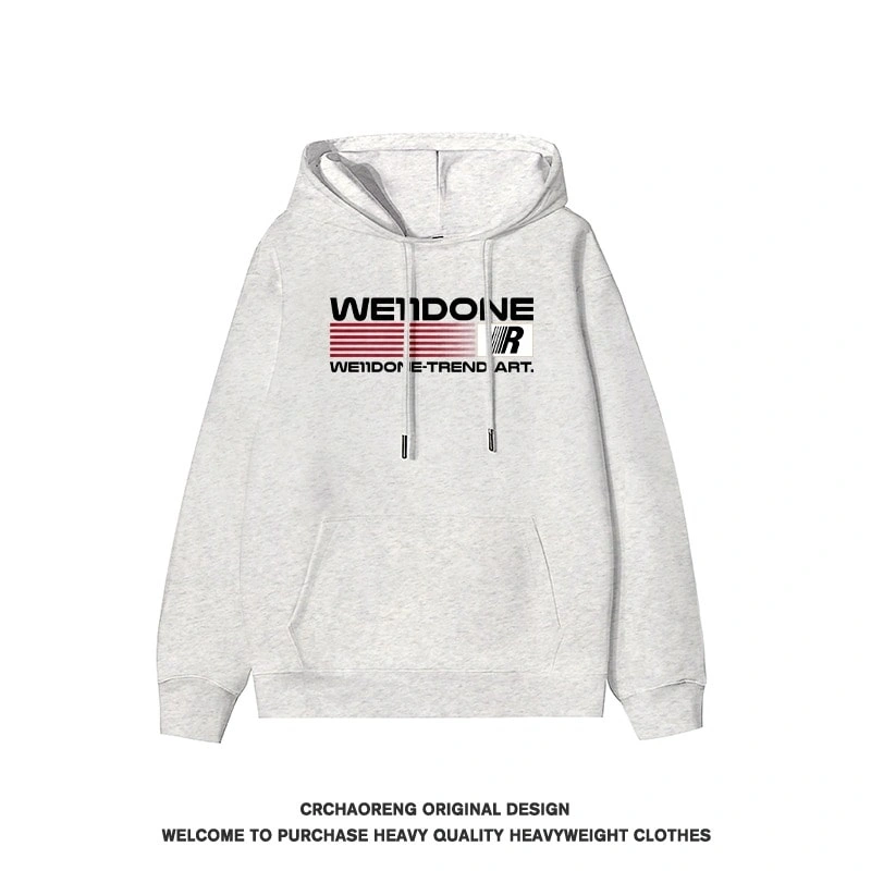 We11done Konne Hoodie Men Trend Brand High Street Retro Loose Jacket Style 4